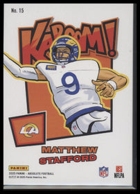 2025 Panini Absolute Kaboom! Horizontal Matthew Stafford #15