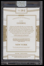 2020 Panini Flawless Legendary Materials Sapphire Lou Gehrig #/15 #LM-LG