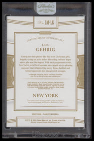 2020 Panini Flawless Legendary Materials Sapphire Lou Gehrig #/15 #LM-LG