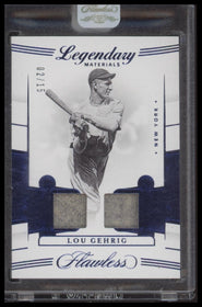 2020 Panini Flawless Legendary Materials Sapphire Lou Gehrig #/15 #LM-LG