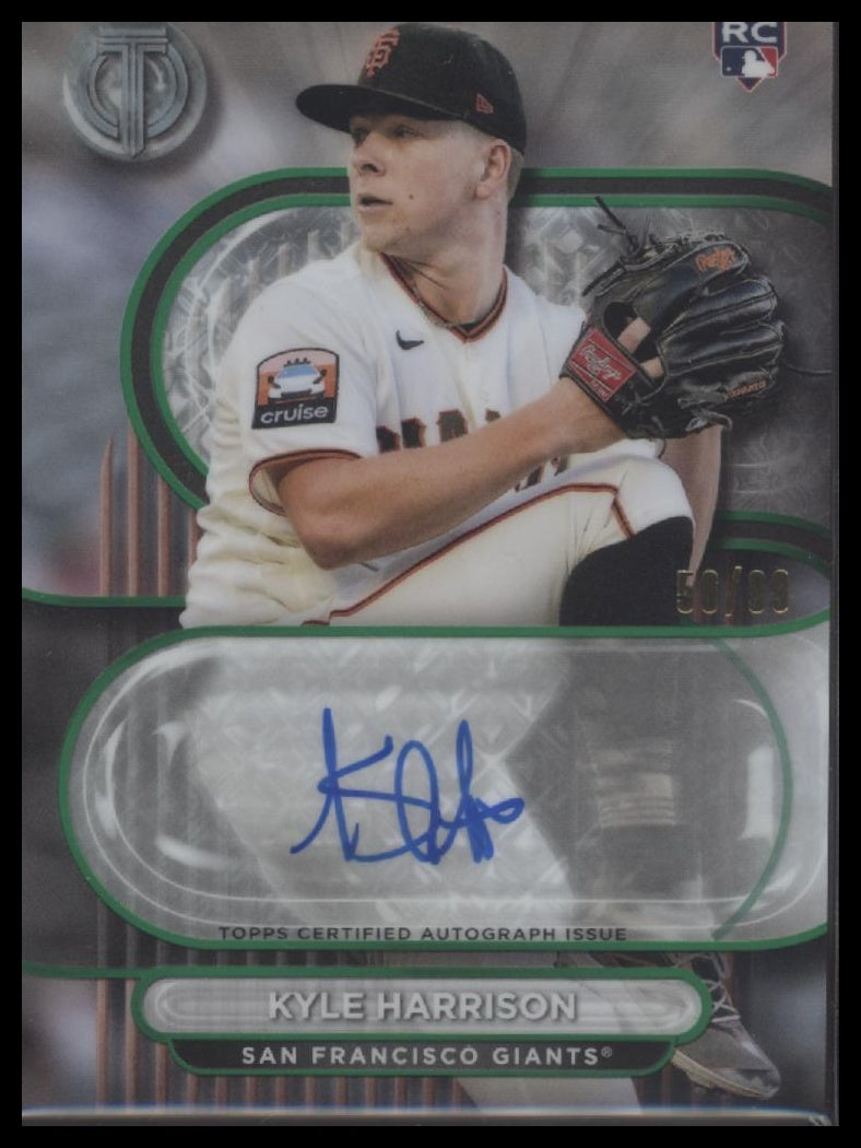 2024 Topps Tribute Tribute Autographs Green /99 Kyle Harrison Auto #TA-KH