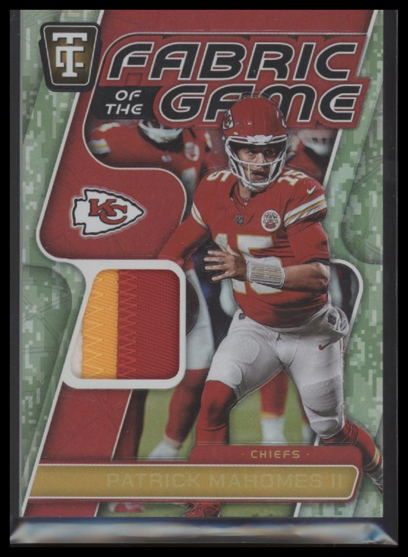 2024 Panini Totally Certified 3 Color Patch Combo /35 Patrick Mahomes II #FG-PMH