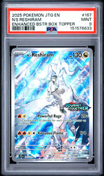 2025 Pokemon journey Together Enhanced Bstr Box Topper N'S Reshiram 9 PSA #167