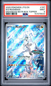 2025 Pokemon journey Together Enhanced Bstr Box Topper N'S Reshiram 9 PSA #167