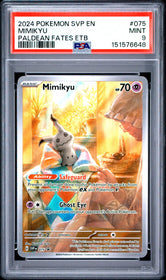 2024 Pokemon Svp En-Sv Black Star Promo Paldean Fates Etb Mimikyu 9 PSA #075