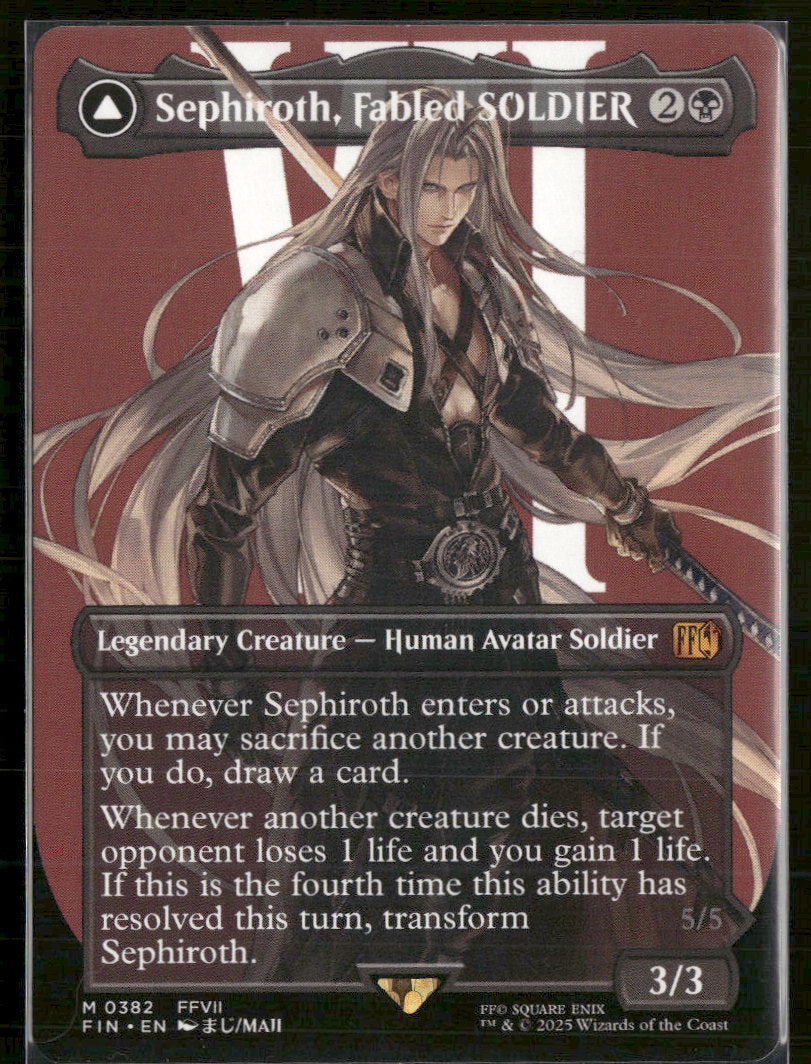 FINAL FANTASY Sephiroth, Fabled SOLDIER (0382) (Borderless) #382