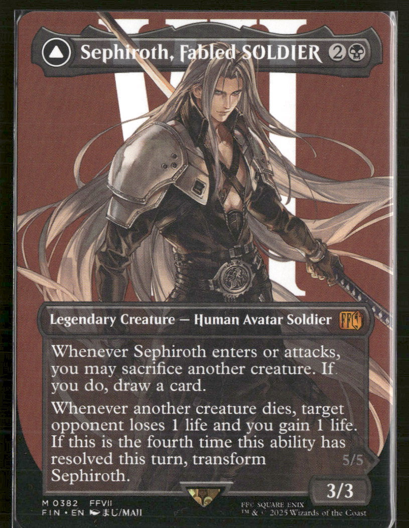 FINAL FANTASY Sephiroth, Fabled SOLDIER (0382) (Borderless) #382
