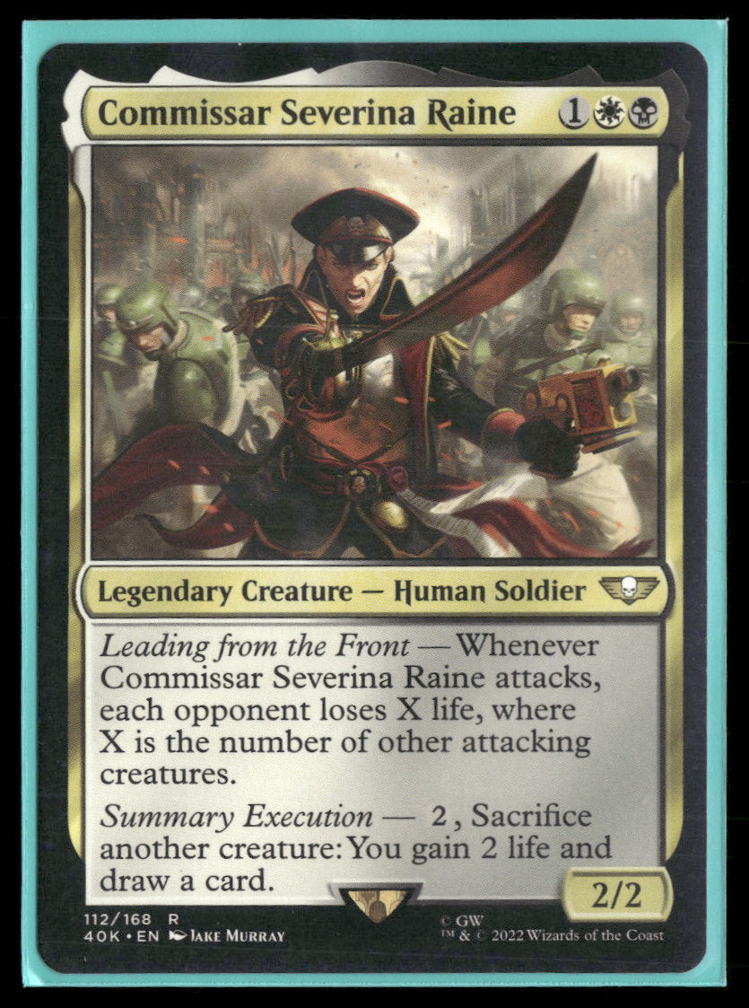 Universes Beyond: Warhammer 40,000 Commissar Severina Raine #112