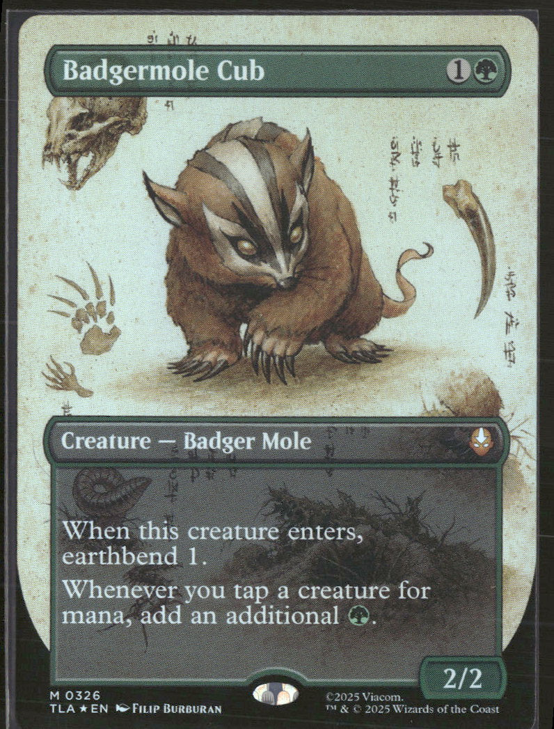 Avatar: The Last Airbender Badgermole Cub (Borderless) #326