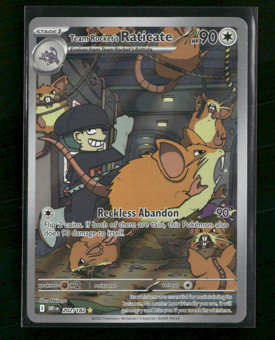 SV10: Destined Rivals Team Rocket's Raticate #202/182