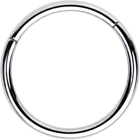 16G 1/2 Solid G23 Implant Grade Titanium Hinged Segment Ring