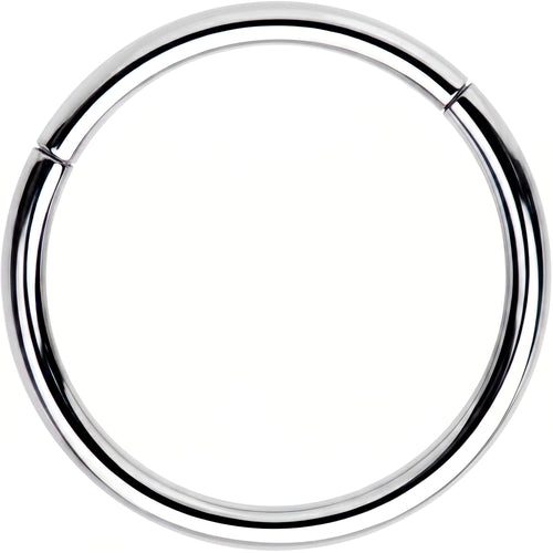 16G 1/2 Solid G23 Implant Grade Titanium Hinged Segment Ring
