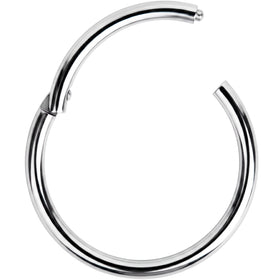 16G 1/2 Solid G23 Implant Grade Titanium Hinged Segment Ring