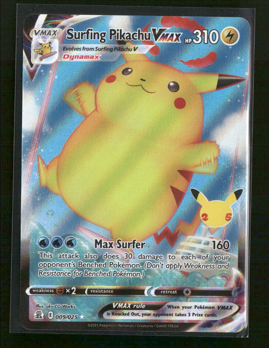 Celebrations Surfing Pikachu VMAX #009/025
