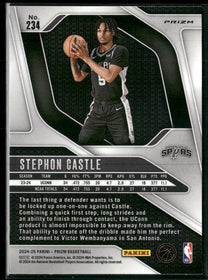 2024-25 Panini Prizm Prizms Green Ice Stephon Castle #234