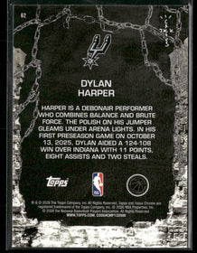 2025-26 Topps Chrome Cactus Jack Dylan Harper #62