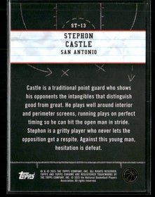 2024-25 Topps Chrome Show and Tell Pink Refractor Stephon Castle #ST-13