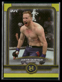 2019 Topps UFC Museum Collection Gold Justin Gaethje #/75 #45