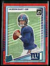 2025 Donruss Optic Rated Rookies Preview Red Pandora Jaxson Dart Rookie #400