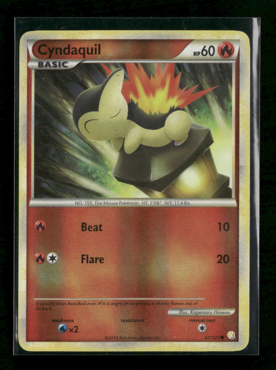 HeartGold SoulSilver Cyndaquil Reverse Holo #61/123