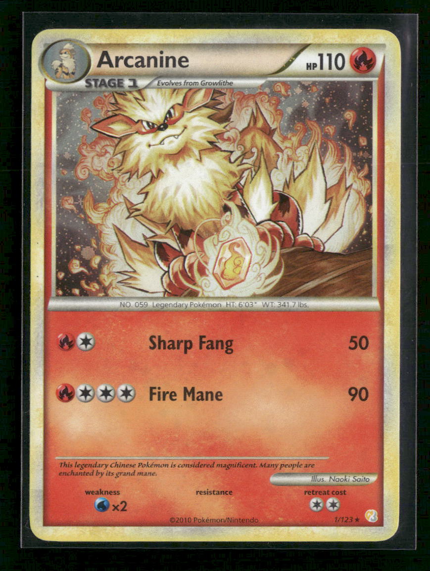 HeartGold SoulSilver Arcanine #1/123