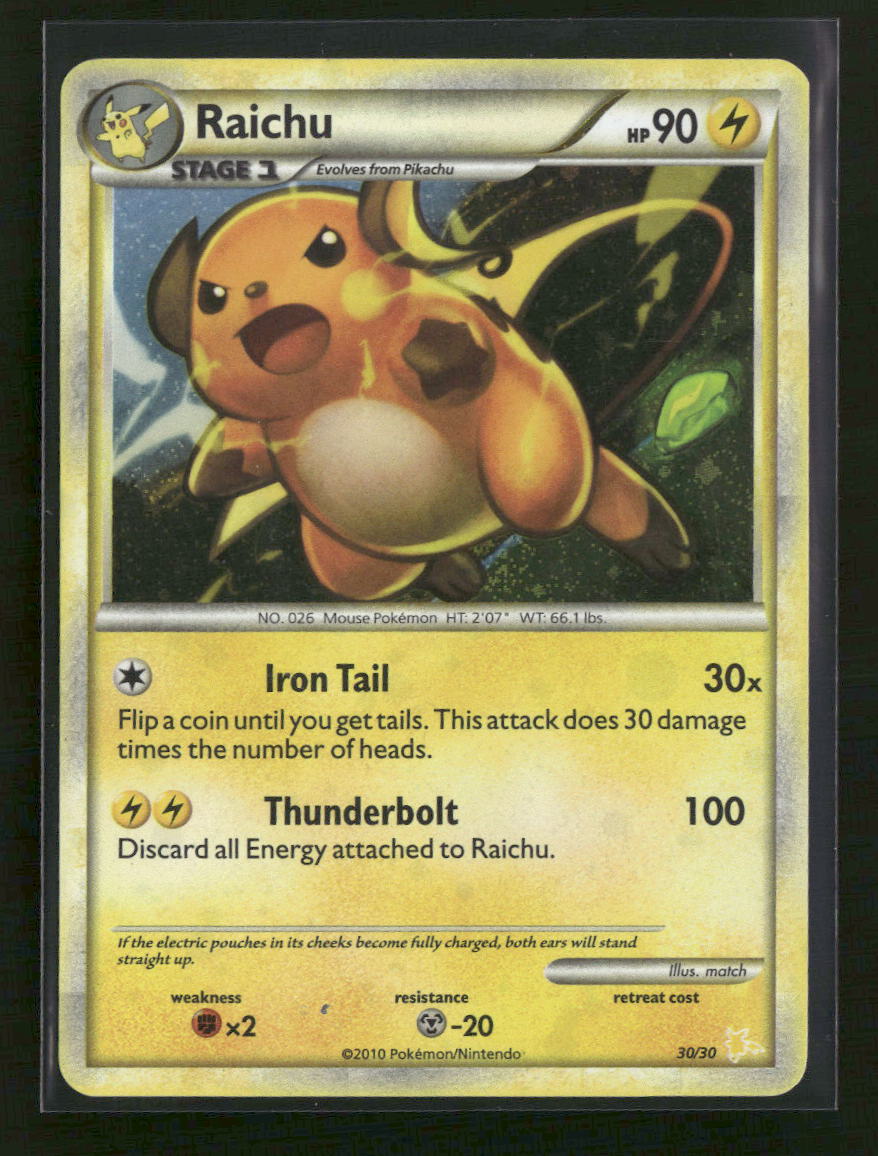 HGSS Trainer Kit: Gyarados & Raichu Raichu (#30 Holo) #30/30