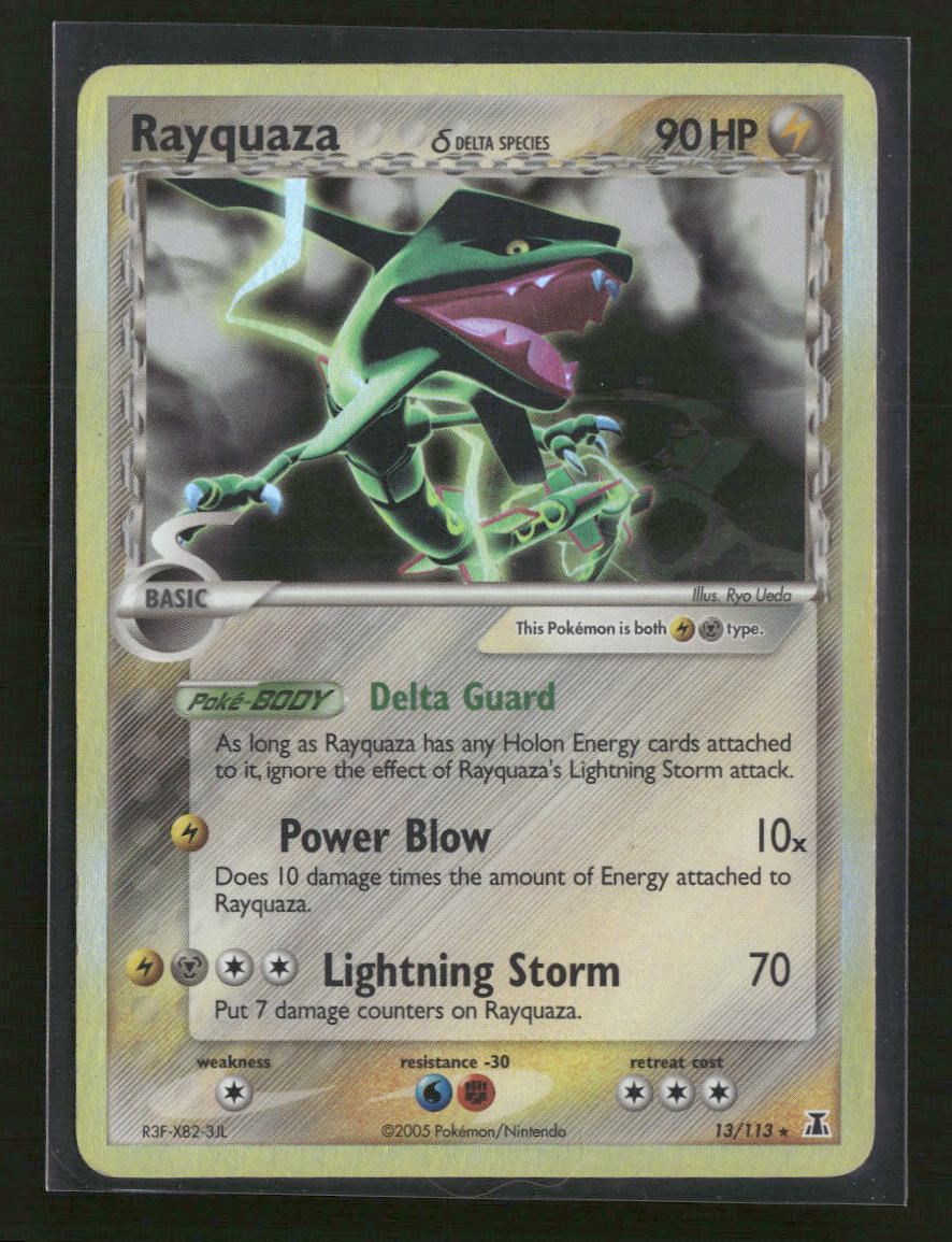 Delta Species Rayquaza (Delta Species) #13/113 *Damaged*