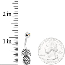 Clear Gem Tropical Pineapple Pizzazz Belly Ring