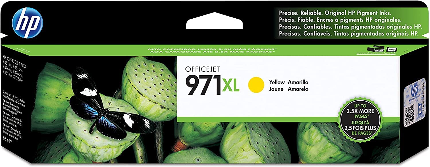 New, Pre-Owned - HP 971XL (CN628AM) Yellow High-Yield Ink Cartridge