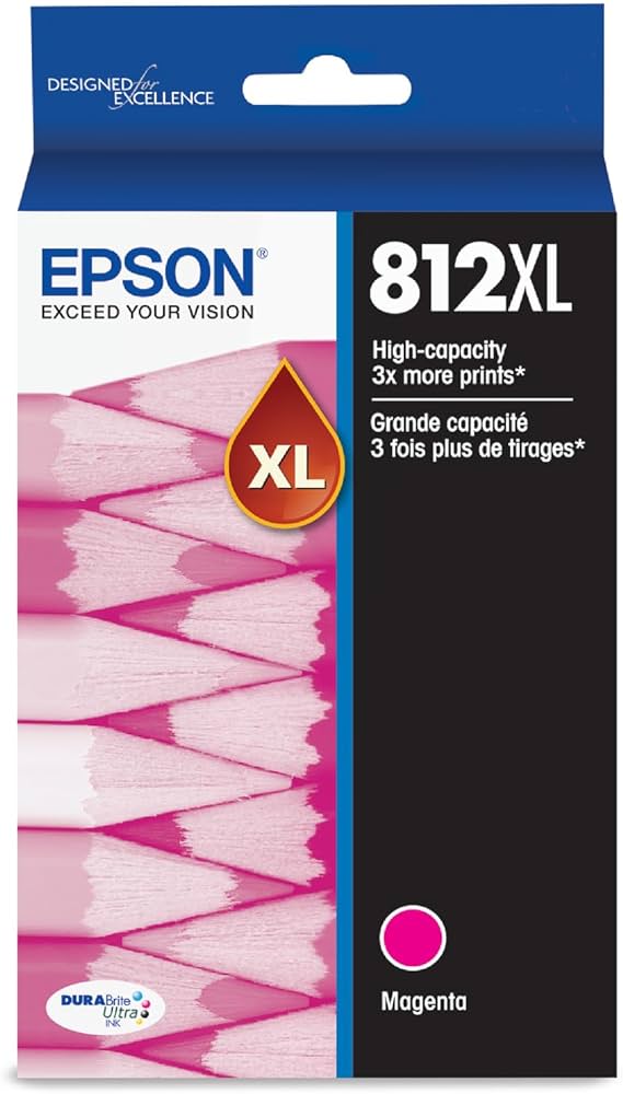 New, Pre-Owned - Epson T812XL Magenta High Yield Ink Cartridge (T812XL320-S)