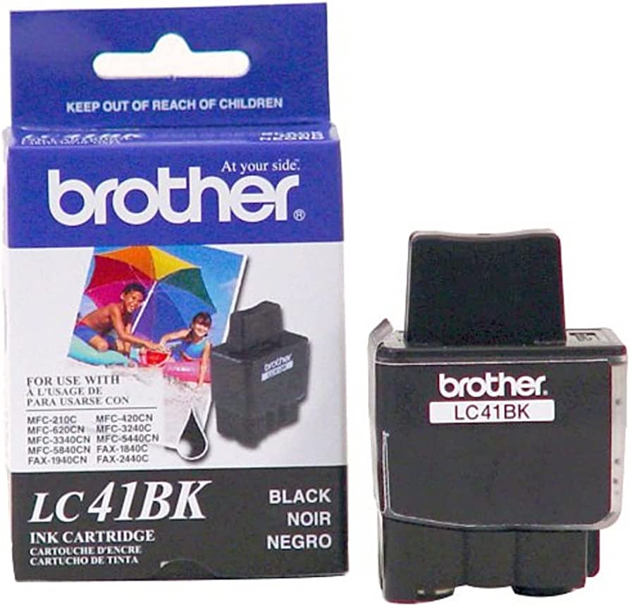 New, Pre-Owned - Brother LC41BK Black Ink Cartridge