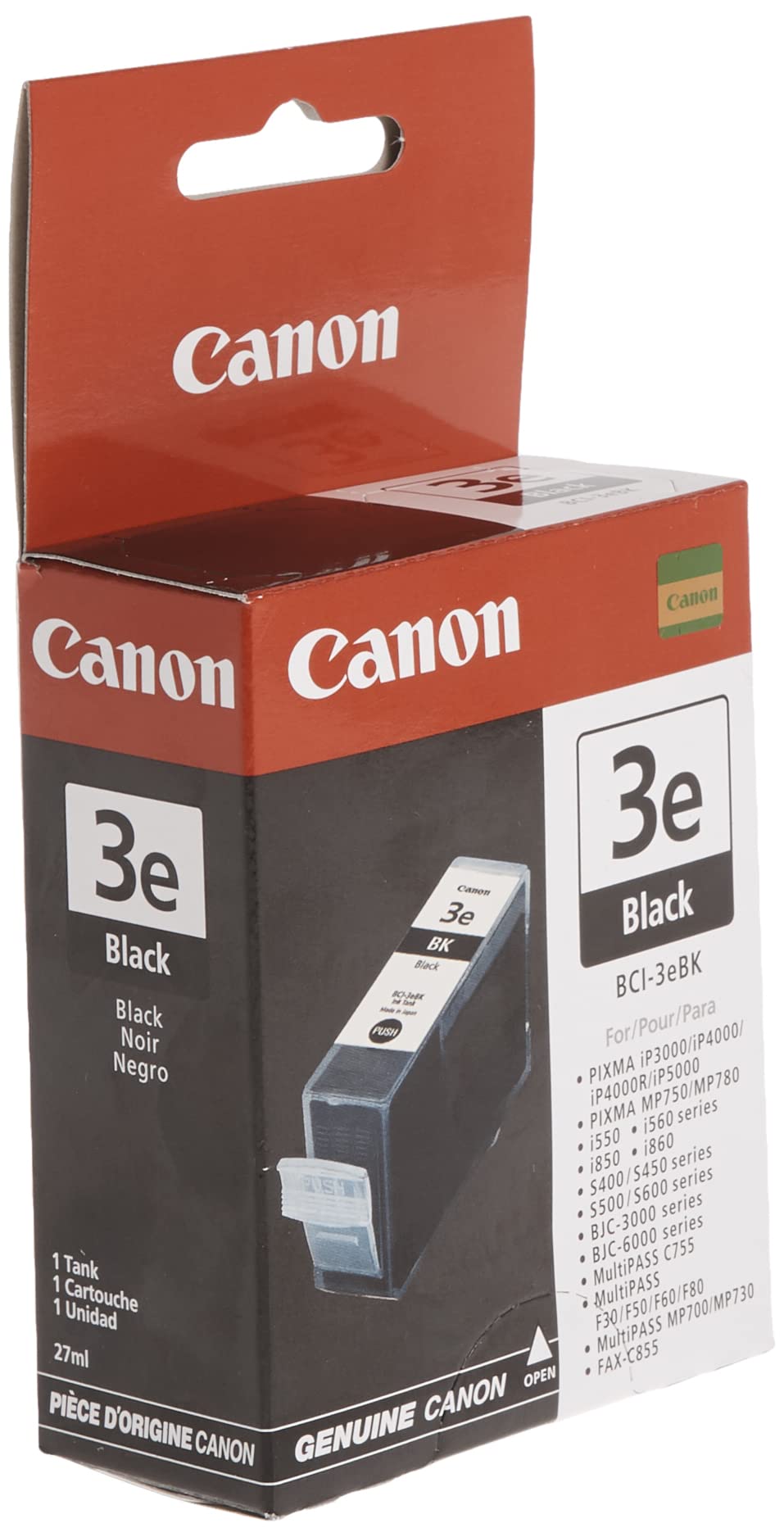 New, Pre-Owned - Canon BCI-3e Black Ink Cartridge
