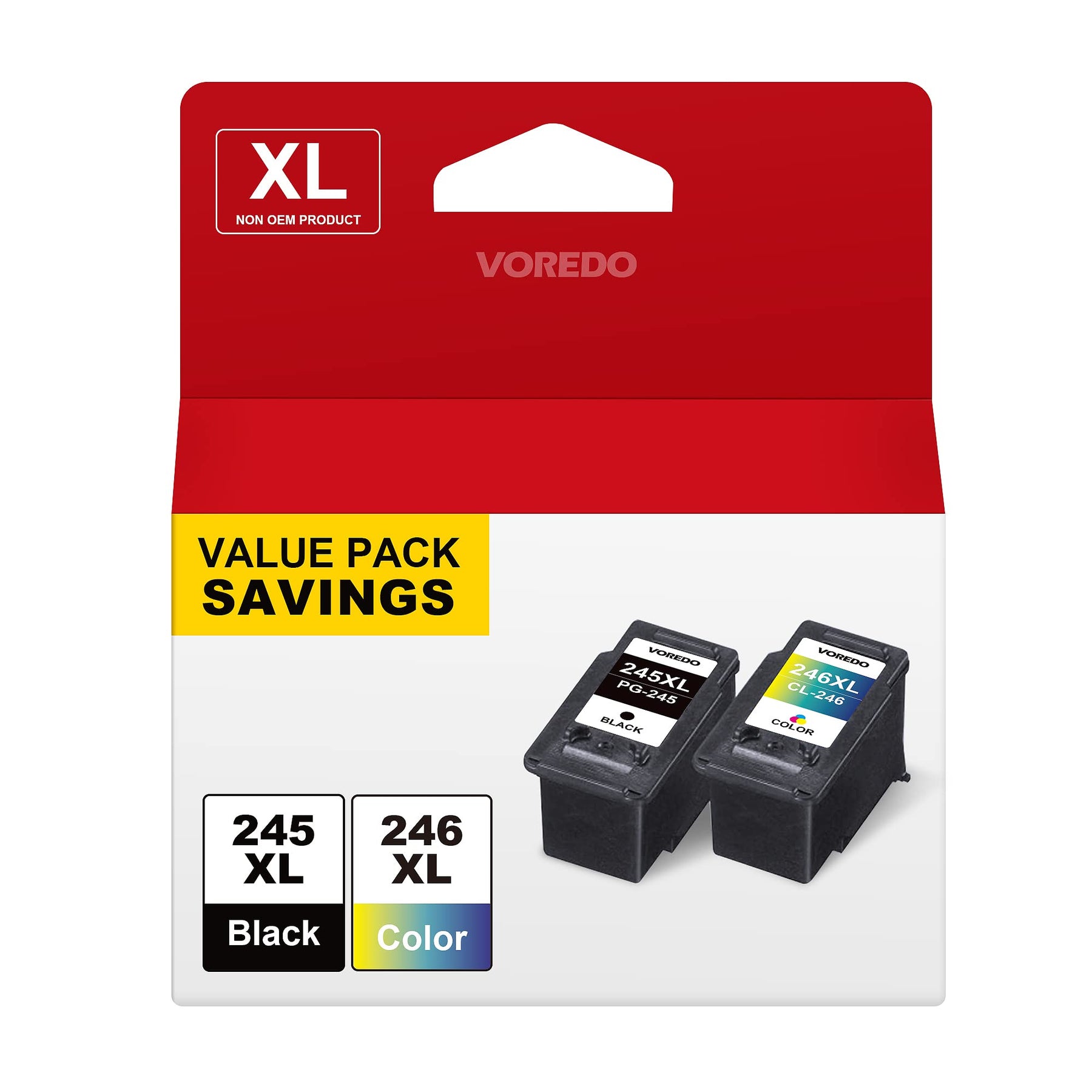 New, Pre-Owned - Canon PG-245XL & CL-246XL Black & Color Ink Cartridges