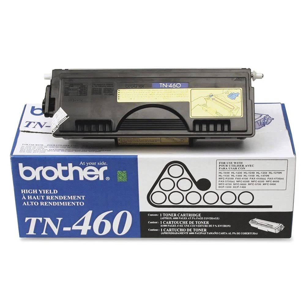 New, Pre-Owned - Brother TN460 High Yield Black Toner Cartridge, TN-460