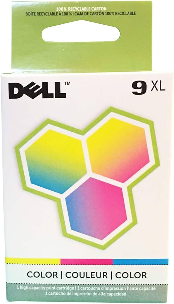 New, Pre-Owned - Dell Series 9XL MK993 Color Ink Cartridge
