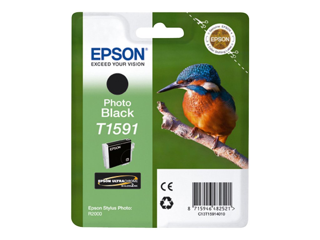 New, Pre-Owned - Epson T1591 Photo Black Ink Cartridge
