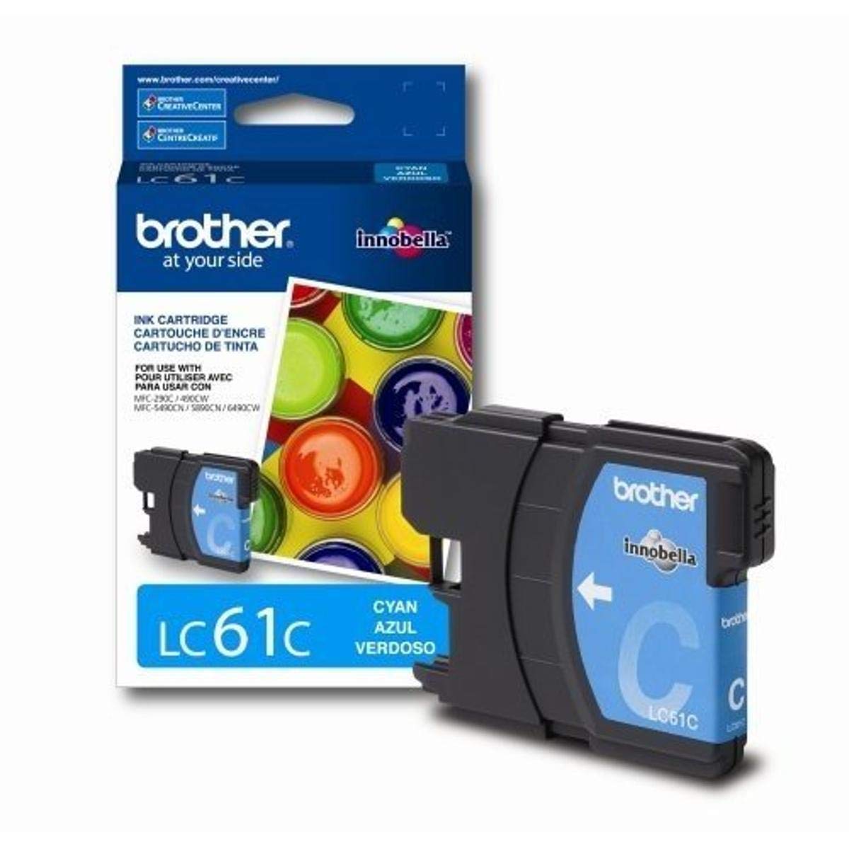 New, Pre-Owned - Brother LC61 Cyan Ink Cartridge