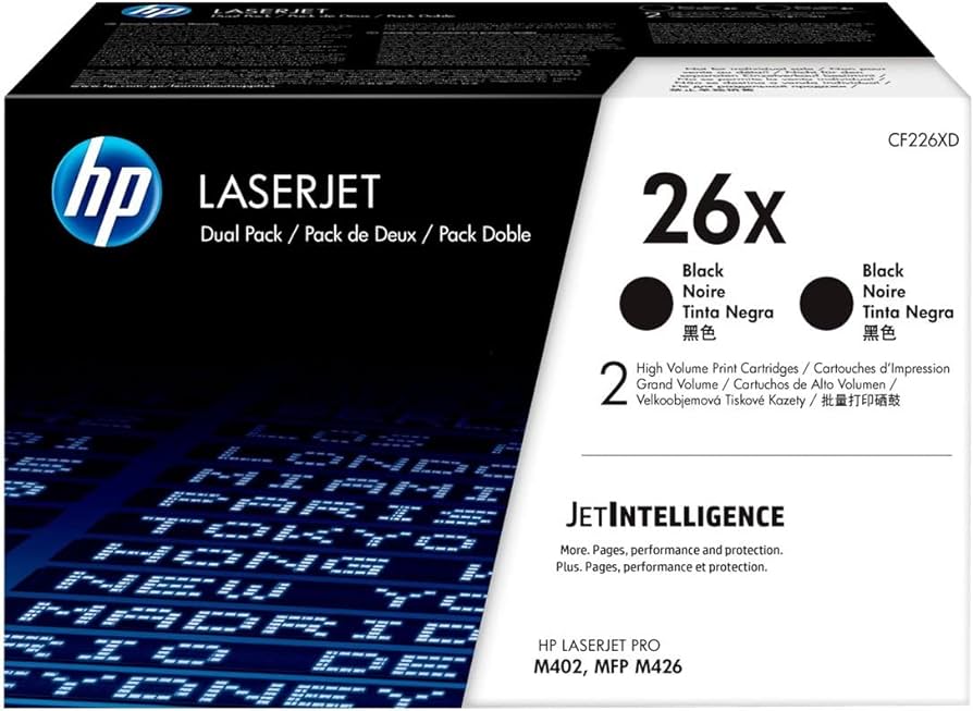 New, Pre-Owned - HP 26X High Yield Black LaserJet Toner Cartridge, CF226D
