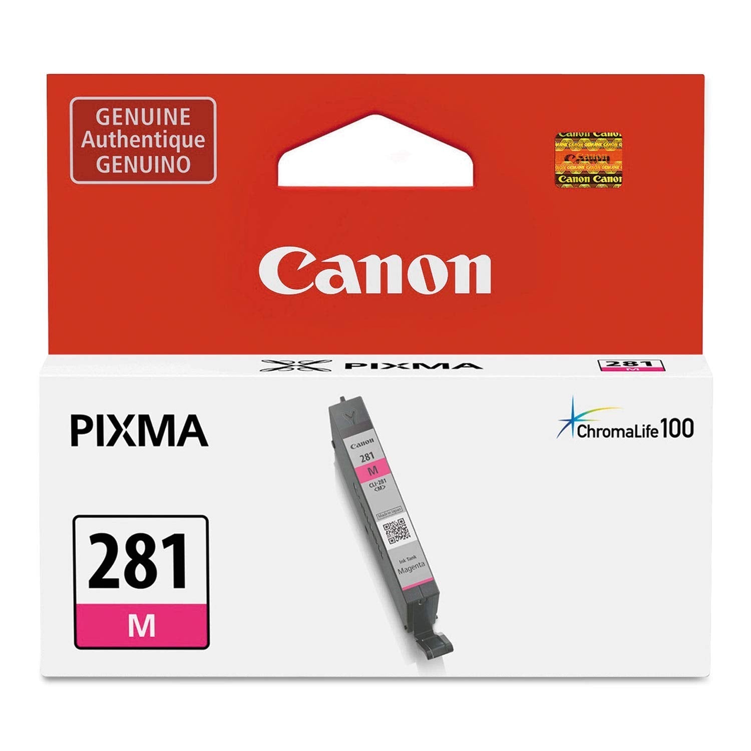 New, Pre-Owned - Canon CLI-281 Standard Yield Magenta Ink Cartridge