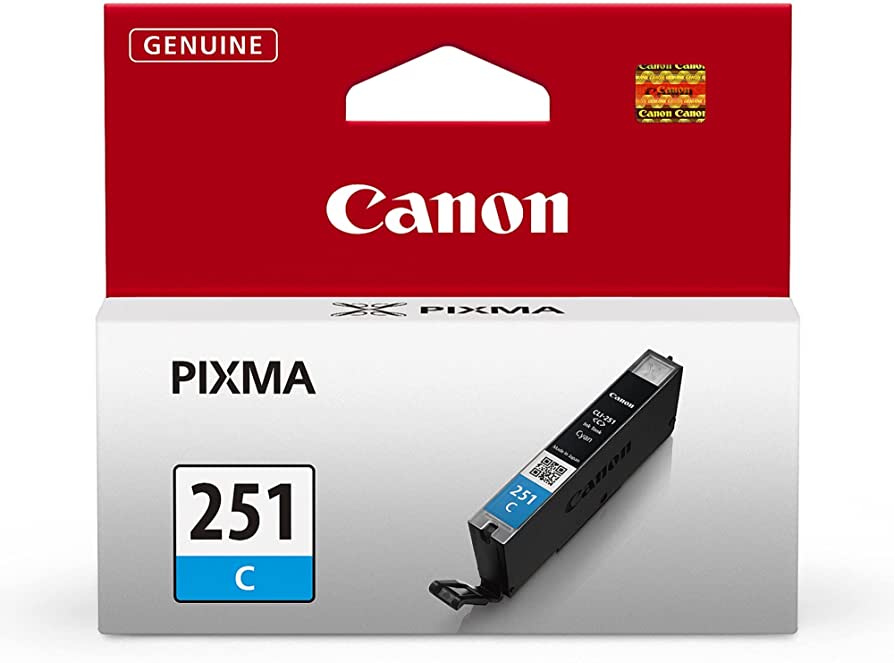 New, Pre-Owned - Canon CLI-251 Cyan Ink Cartridge