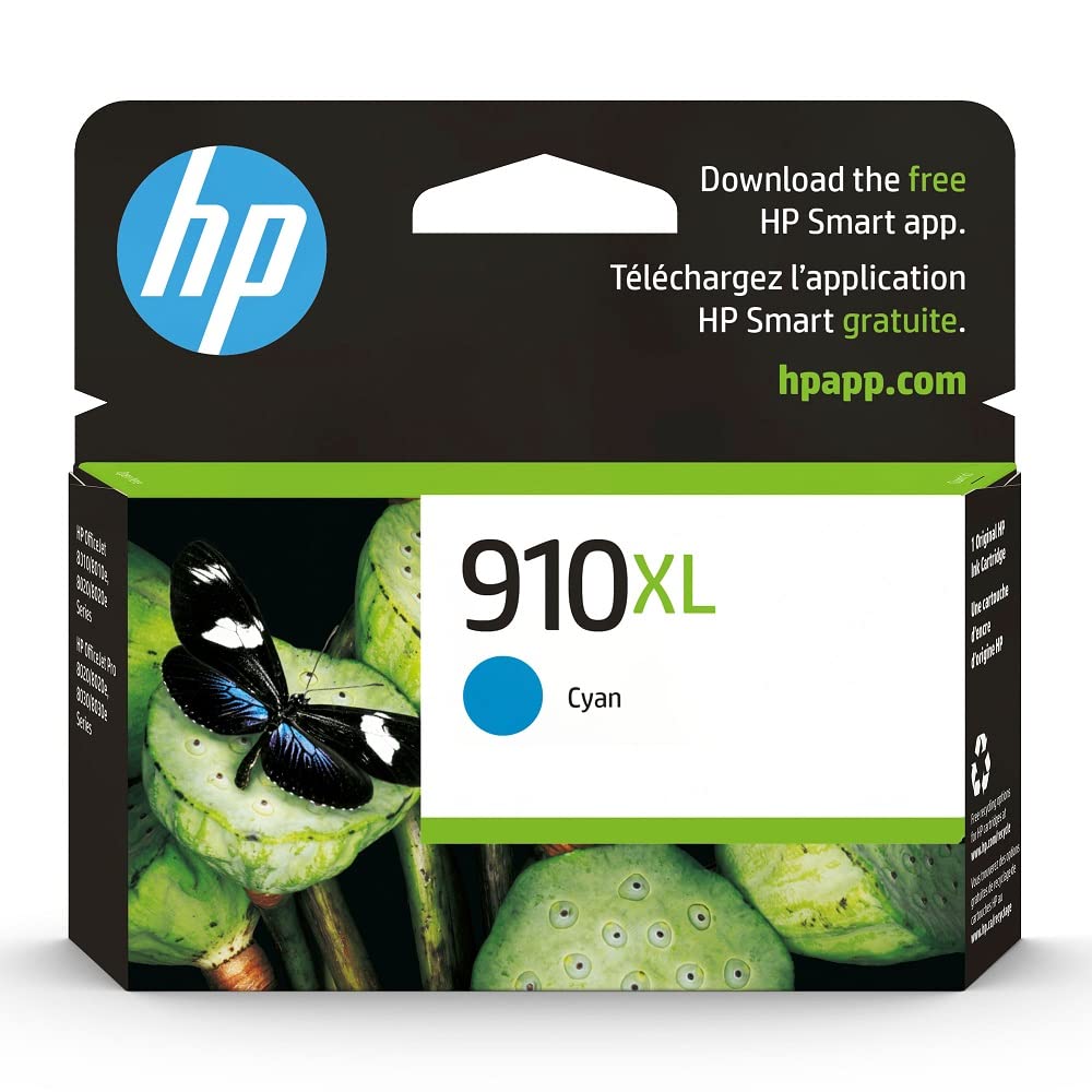 New, Pre-Owned - HP 910XL (3YL62AN) Cyan High Yield Ink Cartridge