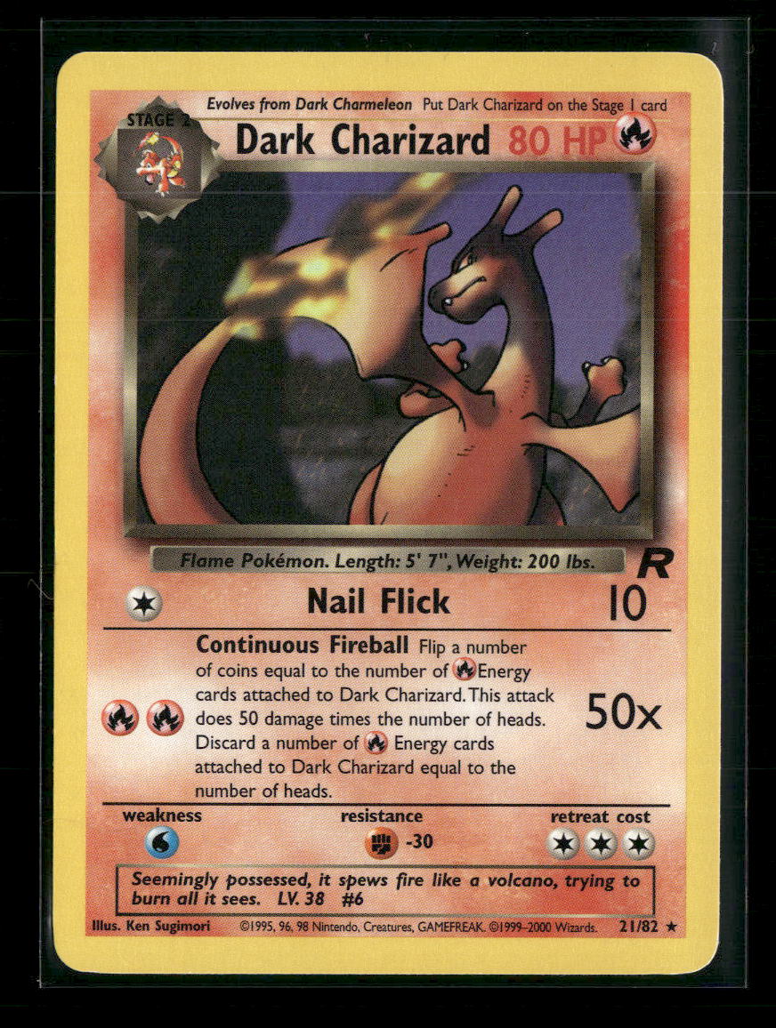 Team Rocket Dark Charizard (21) Unlimited #21/82