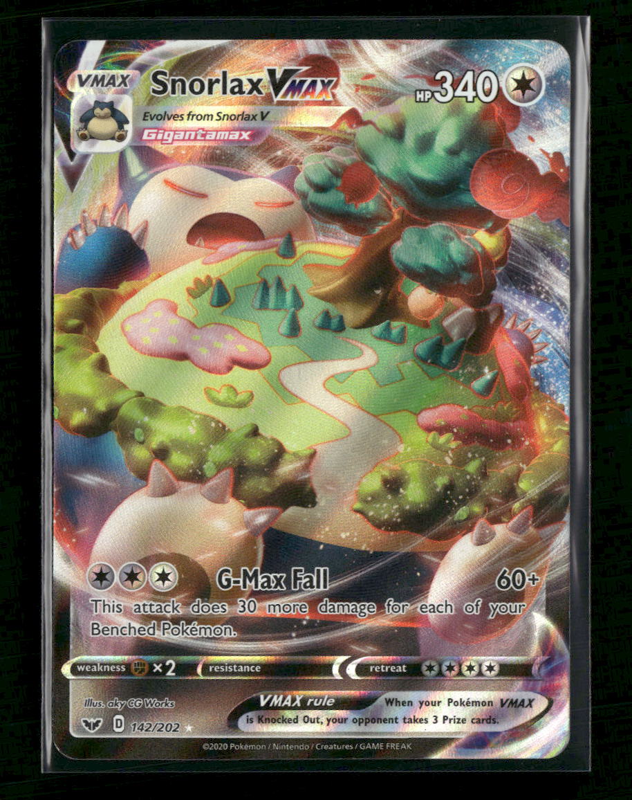 SWSH01: Sword & Shield Base Set Snorlax VMAX #142/202