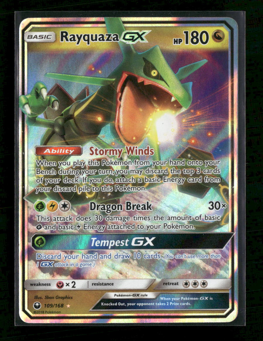 SM - Celestial Storm Rayquaza GX #109/168