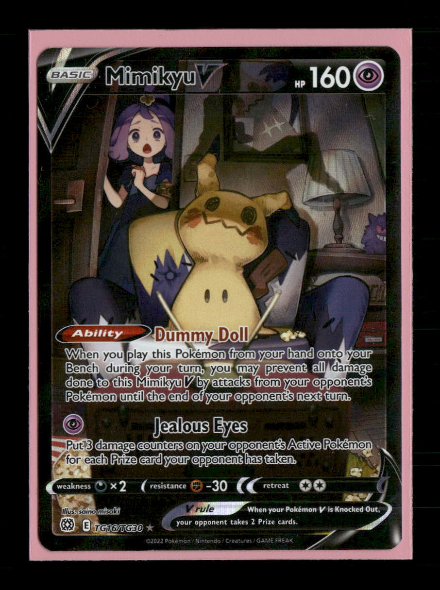 SWSH09: Brilliant Stars Trainer Gallery Mimikyu V #TG16/TG30