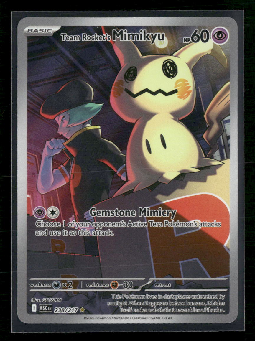 ME: Ascended Heroes Team Rocket's Mimikyu #238/217