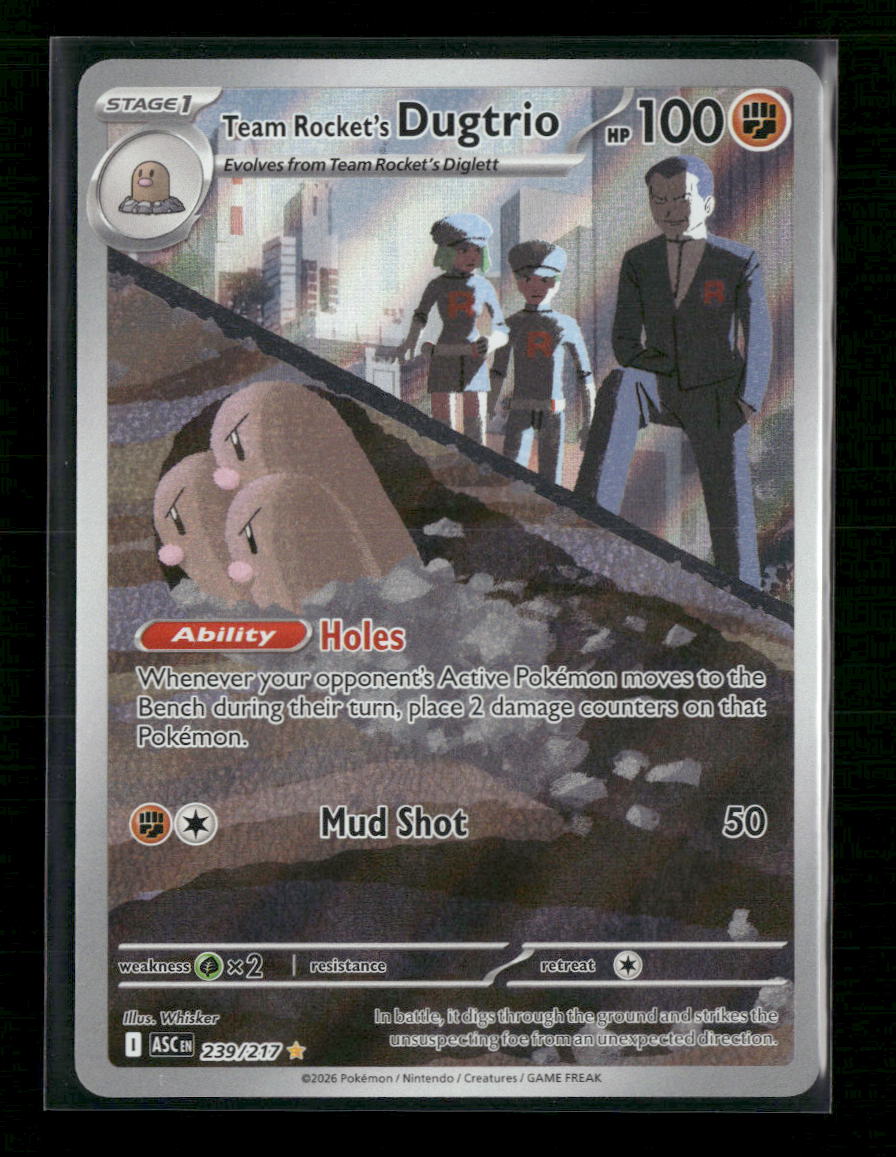 ME: Ascended Heroes Team Rocket's Dugtrio #239/217