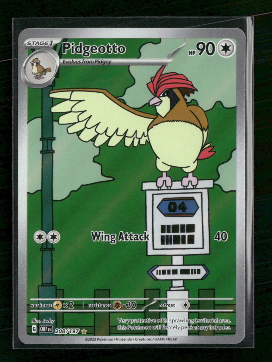SV03: Obsidian Flames Pidgeotto #208/197