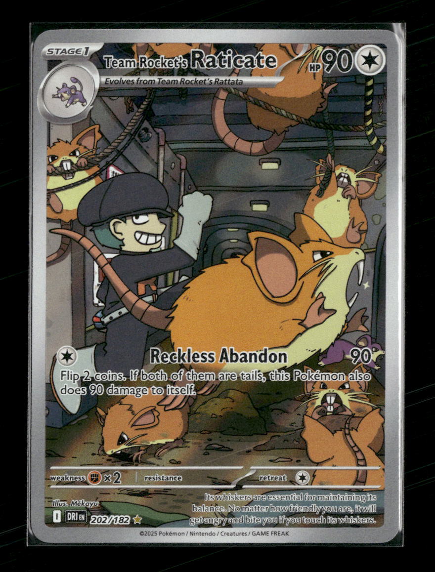 SV10: Destined Rivals Team Rocket's Raticate #202/182