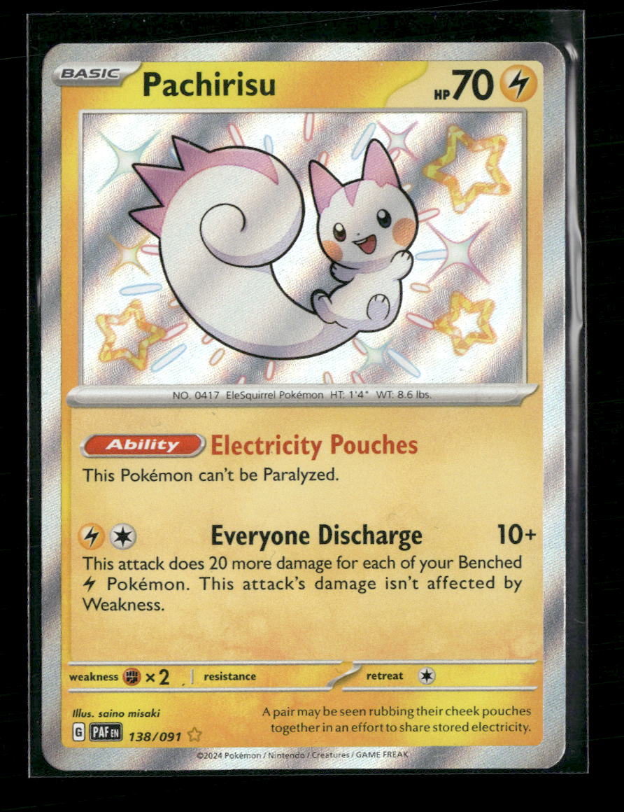 SV: Paldean Fates Pachirisu #138/091